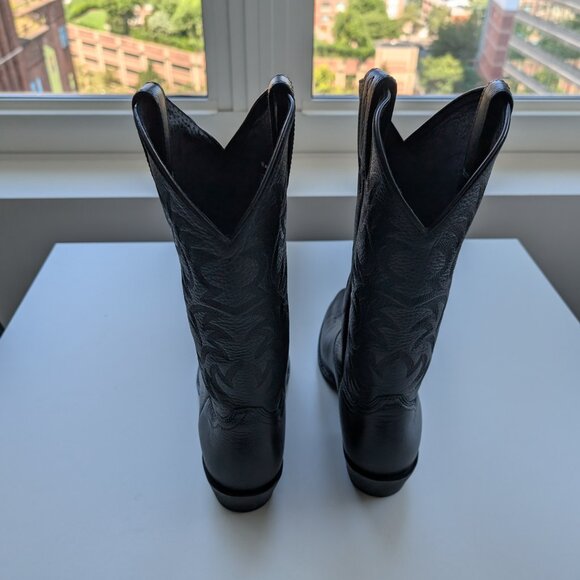 Ariat Heritage R Toe Western Boot - 9 EE (Wide) - Black Deertan - Picture 8 of 8